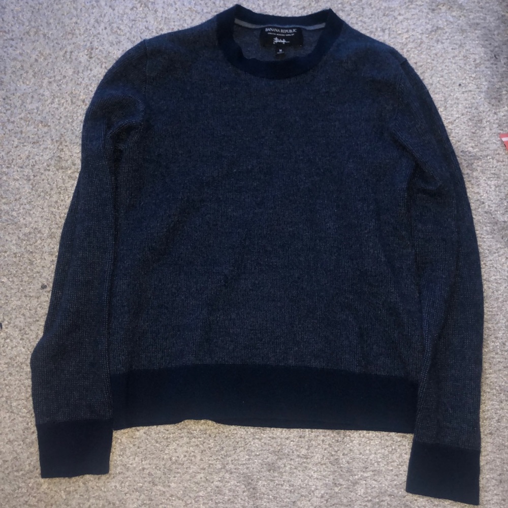 Blue long sleeve sweater